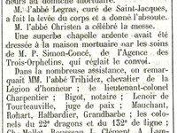 janvier 1906, décès de Jean-Baptiste Damville