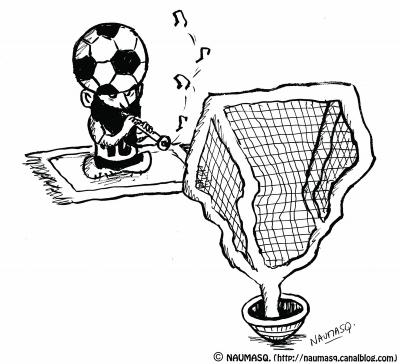 webzine,bd,gratuit,zébra,fanzine,bande-dessinée,naumasq,gag,foot,cage de but,charmeur,ballon