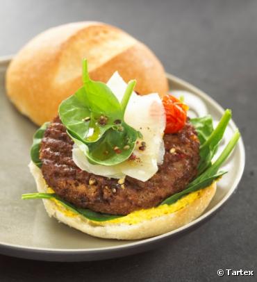 Recette facile du Burger Vegan et Bio Tartex