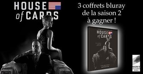 Jeu – House of Cards saison 2, 3 coffrets bluray à gagner !