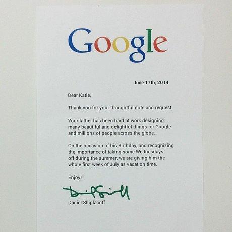 Une petite fille a écrit une lettre à Google, et Google a répondu !