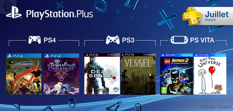 PS Plus Juillet Les jeux PS Plus du mois de juillet 2014  PlayStation Plus 