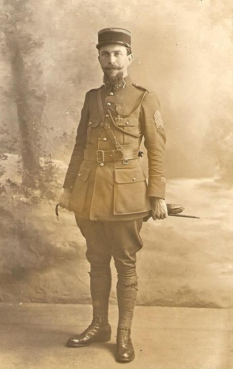 1918-07 Maurice Denoncin promu au grade de Capitaine au 246ème RAC