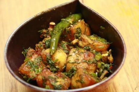 Aloo Suva bhaji – pommes de terre à l’aneth façon indienne – Indian style dill potatoes