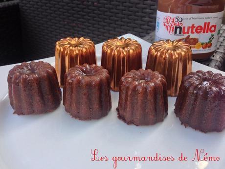 Cannelés au nutella et moules en cuivre