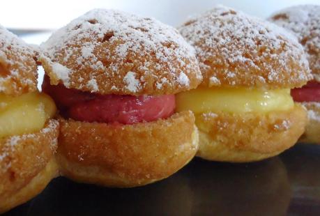 Éclair en choux framboise-citron