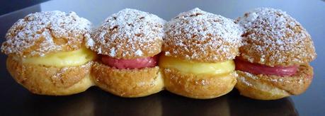 Éclair en choux framboise-citron