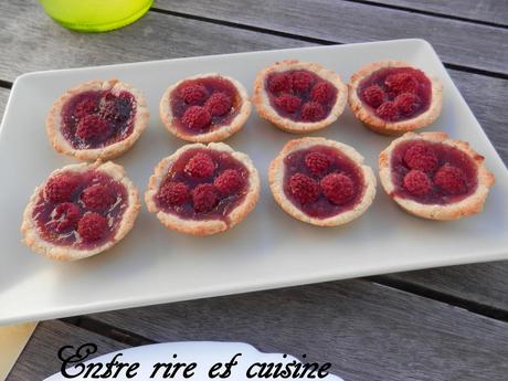 Mini-tartelettes cookies aux Framboises