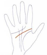 Lignes de la main, la ligne de tête Lignes de la main, la ligne de tête