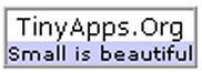 TinyApps, de (toutes) petites applications