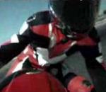 vidéo chute moto course motard