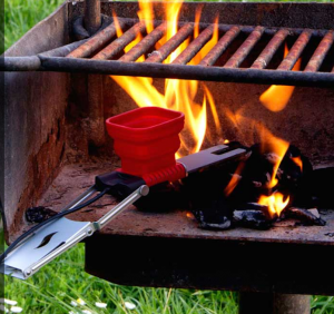 FlameStower recharger smartphone barbecue