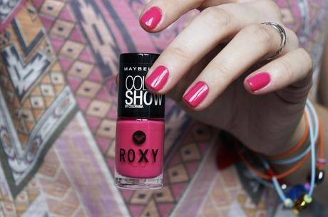 Vernis Roxy Gemey Maybelline Pop Surf - 83 Pink Bikini - swatch test avis