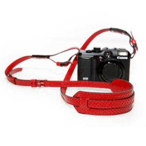 Camera strap snake red