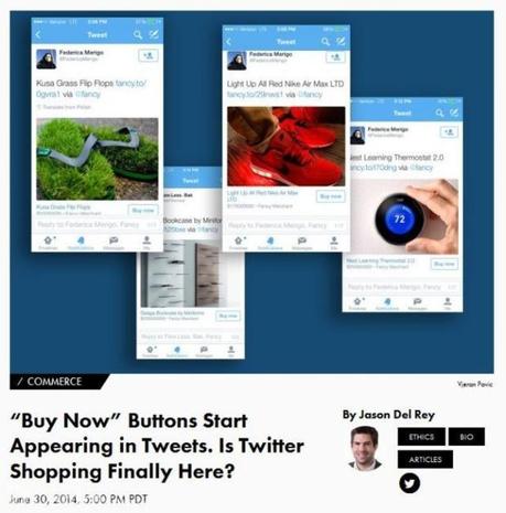 Un bouton ' Achat ' fait son apparition l'App Twitter sur iPhone