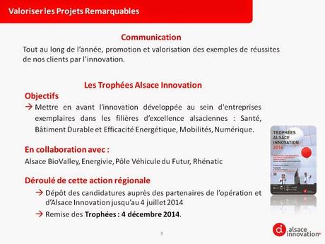 Alsace Innovation - An II : Succès confirmé en 2013 et nouveaux projets … innovants, bien sûr !