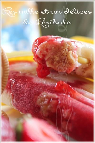 ~Popsicles shortcake aux fraises~