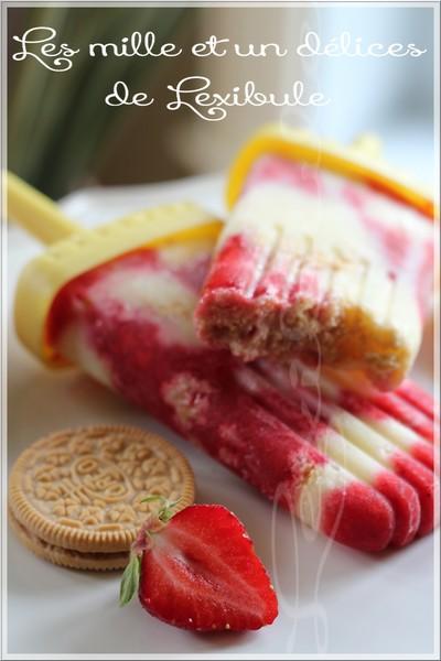 ~Popsicles shortcake aux fraises~