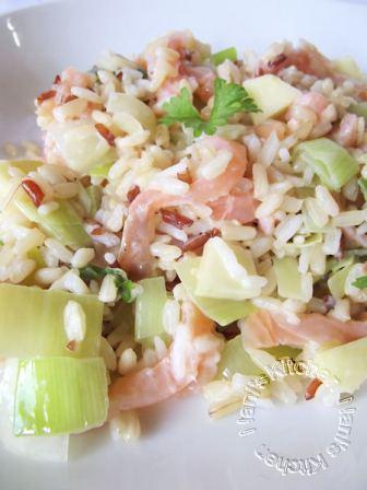 salade de 3 riz saumon fumé poireau pommes   (2)
