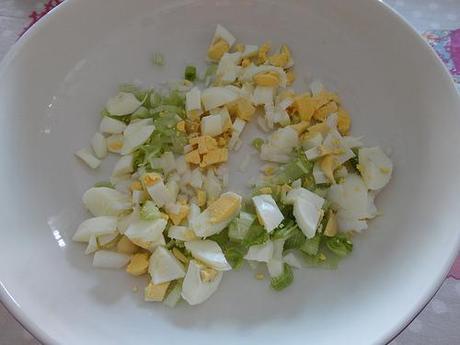 Salade de pâtes aux maquereaux et aux légumes