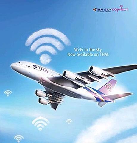 Wifi en vol sur Thai Airways International