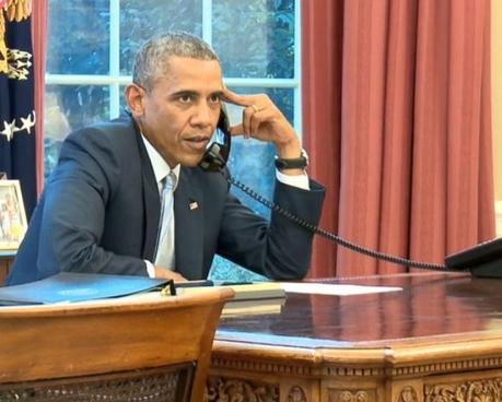 Barack Obama félicite l’équipe US de foot au téléphone