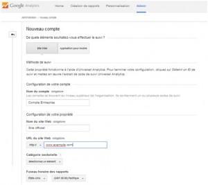 Comment créer un compte Google Analytic ?