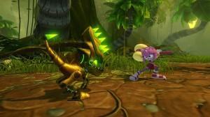 Sonic Boom Wii U : Amy utilise un marteau pour détruire les ennemis