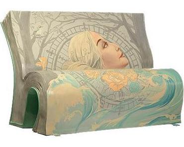 50 classiques de la littérature deviennent des bancs publics