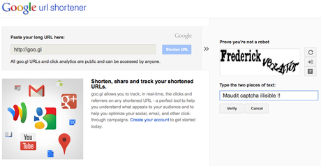 Goo.gl Raccourcisseur d’url