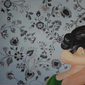 Fabienne Nozerand expose au Bistro le Ste-Cath Fabienne Nozerand artiste peintre bistro le Ste-Cath hochelaga-Maisonneuve est de Montréal