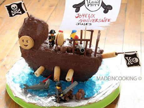 Gâteau au yaourt parfum chocolat (Gâteau bateau de pirates) GâtYaourtChocoPiratesBLOG16