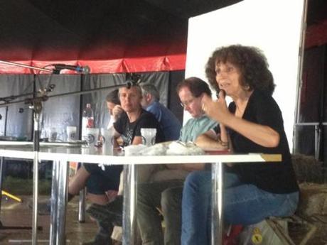 Geneviève Azam, Hervé Kempf, Josie Riffaud et au fond, Ronan Dantec, 6 juillet 2014 (JL)