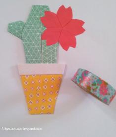 ㊍ Déco : trio de cactus en origami ㊎