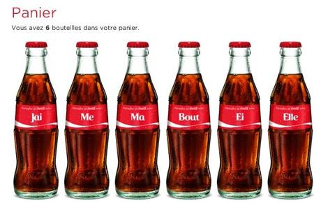Je personnalise ma bouteille de Coca Cola