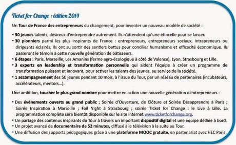 50 jeunes talents embarquent pour la 1ère édition de Ticket for Change !