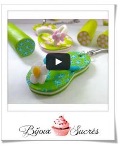 diy fimo tongs plage