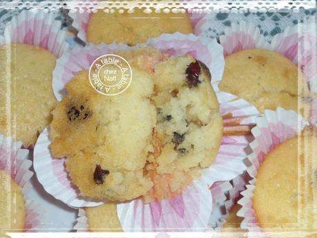 muffins au chocolat blanc et cranberries 2