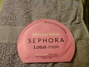 Mon test du masque tissu hydratant relaxant au lotus de Sephora