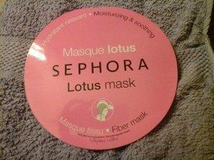 Mon test du masque tissu hydratant relaxant au lotus de Sephora