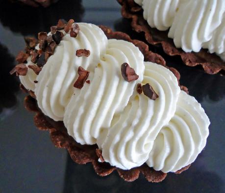 Tartelettes ganache tonka et Chantilly