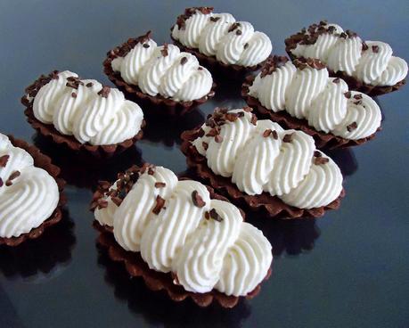 Tartelettes ganache tonka et Chantilly