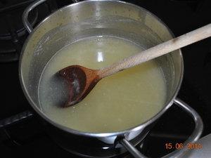 Bavarois fraise sur gelée d'ananas