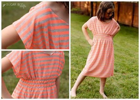 robe dolman fille DIY : une robe à manches dolman super simple