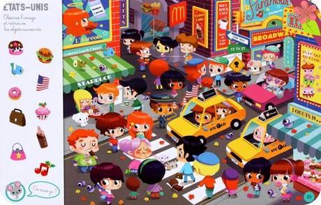 Cherche et trouve autour du monde, Illustrations de Mélisande Luthringer, Paku et Charlie Pop