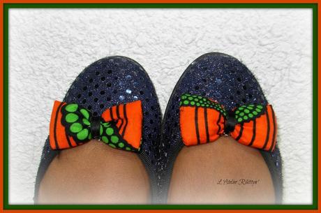 Mini-jupe en Wax orange et serpents verts