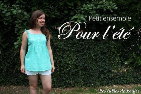 Top flamands menthe et short broderie anglaise - Les lubies de louise-titre