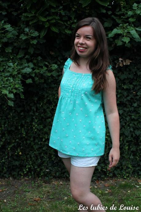 Top flamands menthe et short broderie anglaise - Les lubies de louise
