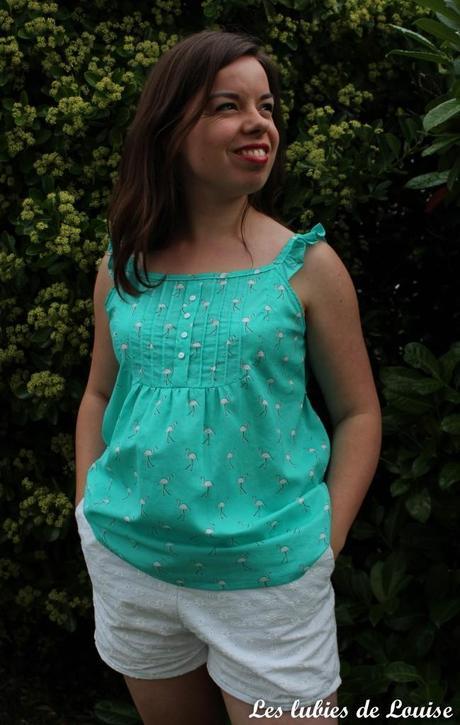 Top flamands menthe et short broderie anglaise - Les lubies de louise-8