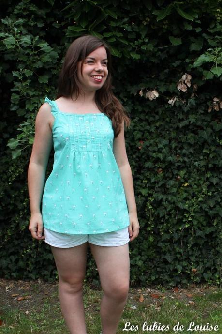 Top flamands menthe et short broderie anglaise - Les lubies de louise-2